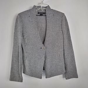 St. John Blazer One-Button Knit Black Label EUC